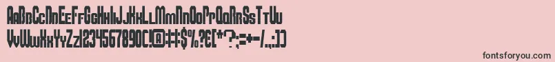 フォントSmbfont – ピンクの背景に黒い文字