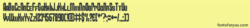 Smbfont-fontti – mustat fontit keltaisella taustalla