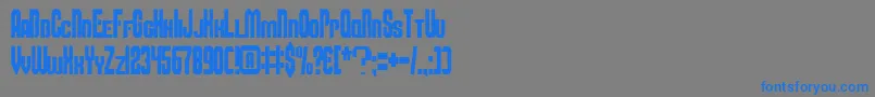 Шрифт Smbfont – синие шрифты на сером фоне