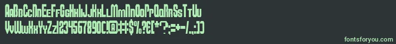 Шрифт Smbfont – зелёные шрифты на чёрном фоне