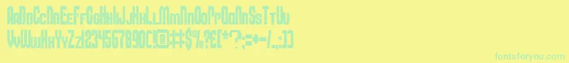 Smbfont Font – Green Fonts on Yellow Background