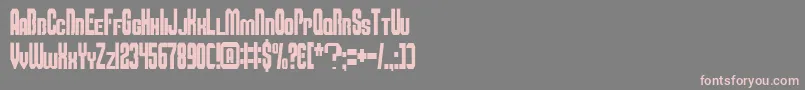 Шрифт Smbfont – розовые шрифты на сером фоне