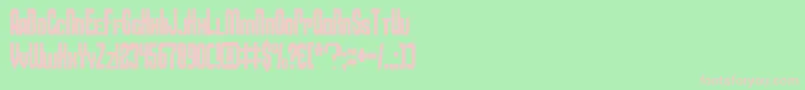 フォントSmbfont – 緑の背景にピンクのフォント