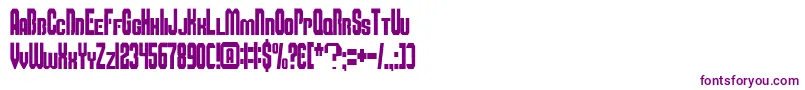 Smbfont-Schriftart – Violette Schriften auf weißem Hintergrund