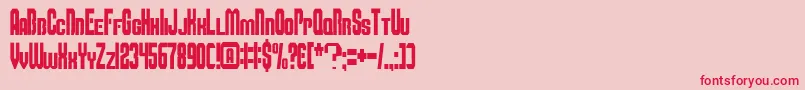 フォントSmbfont – ピンクの背景に赤い文字