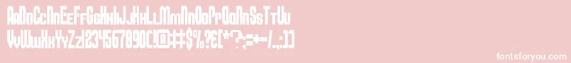 Шрифт Smbfont – белые шрифты на розовом фоне