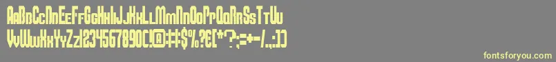 Smbfont Font – Yellow Fonts on Gray Background