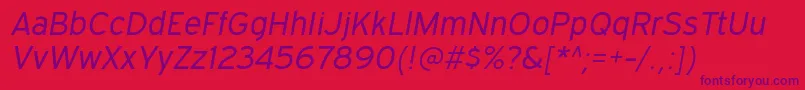ExpresswaybkItalic Font – Purple Fonts on Red Background