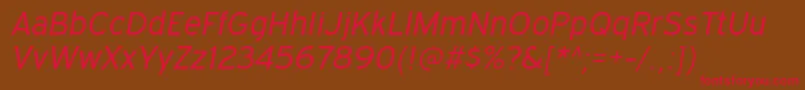 ExpresswaybkItalic Font – Red Fonts on Brown Background