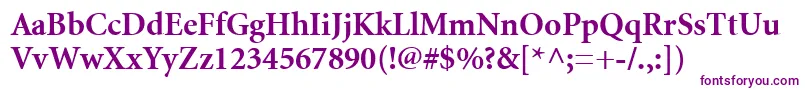 MinionCyrillicBold-fontti – violetit fontit