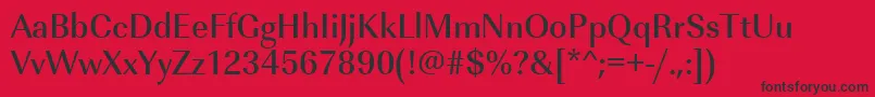 Urwimperialtmednar Font – Black Fonts on Red Background