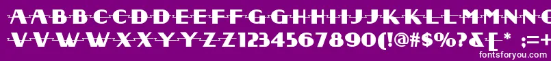 Radiodaysnf Font – White Fonts on Purple Background