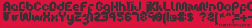 OrigamiMaking Font – Black Fonts on Red Background