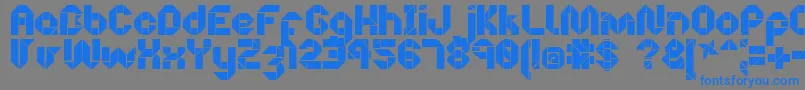 OrigamiMaking Font – Blue Fonts on Gray Background