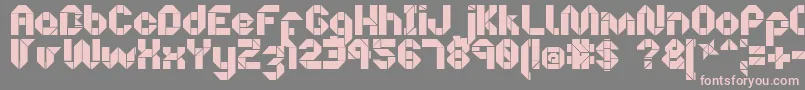 OrigamiMaking Font – Pink Fonts on Gray Background