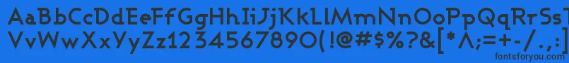 Ashbb Font – Black Fonts on Blue Background