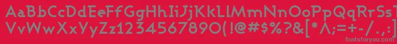 Шрифт Ashbb – серые шрифты на красном фоне