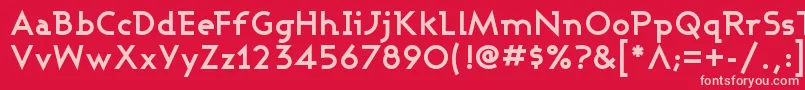 Ashbb Font – Pink Fonts on Red Background