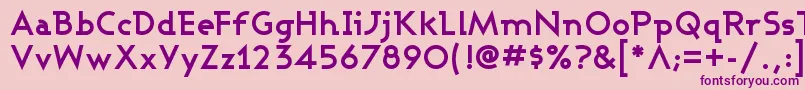 Ashbb Font – Purple Fonts on Pink Background