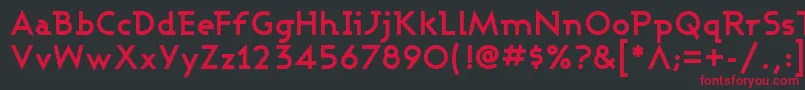 Ashbb Font – Red Fonts on Black Background