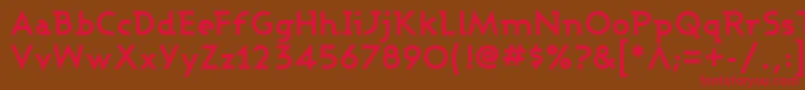 Шрифт Ashbb – красные шрифты на коричневом фоне