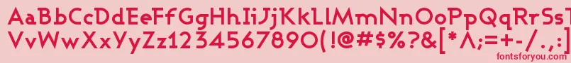 Ashbb Font – Red Fonts on Pink Background