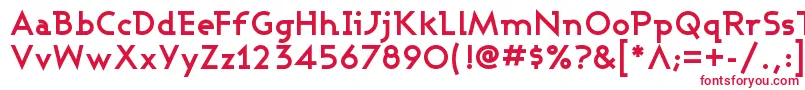Ashbb Font – Red Fonts on White Background