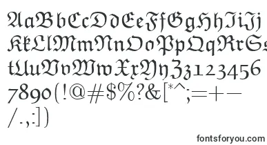 EuclidFraktur font – Fonts For Different Languages