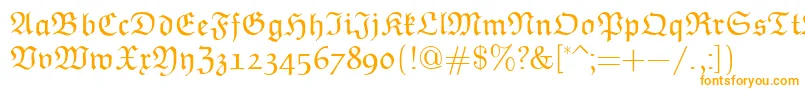Шрифт EuclidFraktur – оранжевые шрифты
