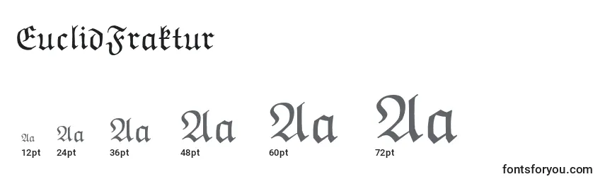 EuclidFraktur Font Sizes