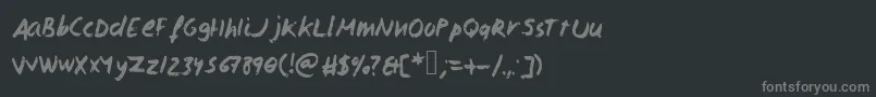 Isaacscript2 Font – Gray Fonts on Black Background