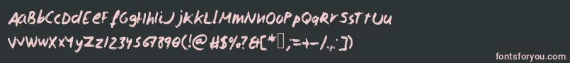 Isaacscript2 Font – Pink Fonts on Black Background