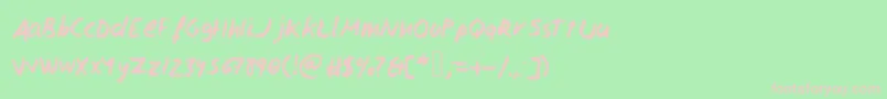 Isaacscript2 Font – Pink Fonts on Green Background