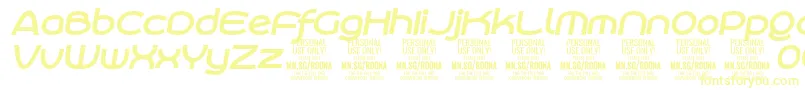 RoonasansboitPersonalUse Font – Yellow Fonts