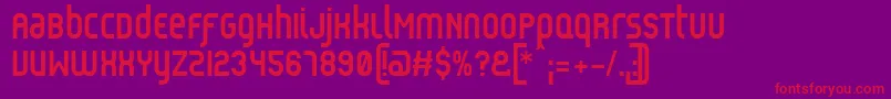 ReflexBold Font – Red Fonts on Purple Background
