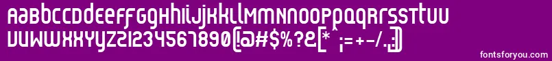 fuente ReflexBold – Fuentes Blancas Sobre Fondo Morado