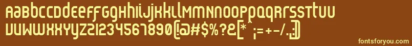 More about ReflexBold Font ReflexBold Font – Yellow Fonts on Brown Background