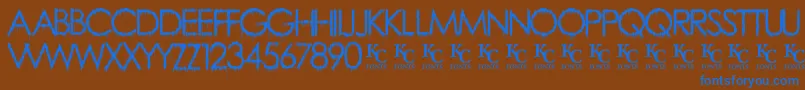More about RainyDayVandaldemo Font RainyDayVandaldemo Font – Blue Fonts on Brown Background