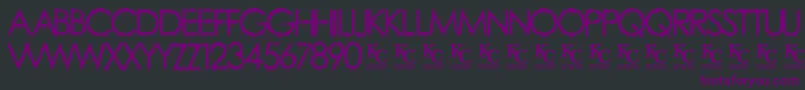 fuente RainyDayVandaldemo – Fuentes Moradas Sobre Fondo Negro
