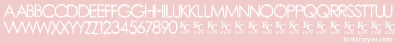 RainyDayVandaldemo Font – White Fonts on Pink Background