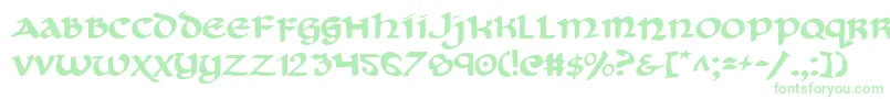 Cryv2 Font – Green Fonts on White Background