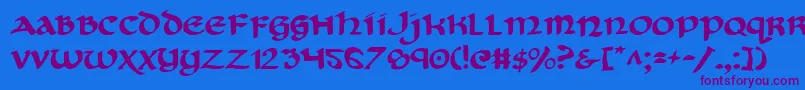 Cryv2 Font – Purple Fonts on Blue Background