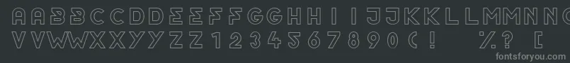 More about OrderOutline Font OrderOutline Font – Gray Fonts on Black Background