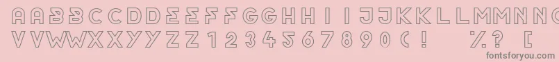 OrderOutline Font – Gray Fonts on Pink Background