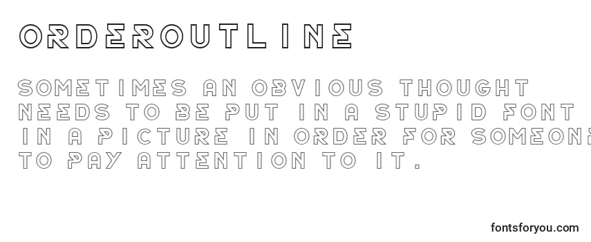 Шрифт OrderOutline