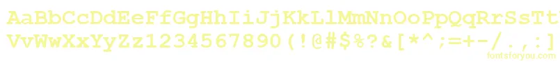 Lisätietoja CourierNewCyrBold-fontista CourierNewCyrBold-fontti – keltaiset fontit valkoisella taustalla
