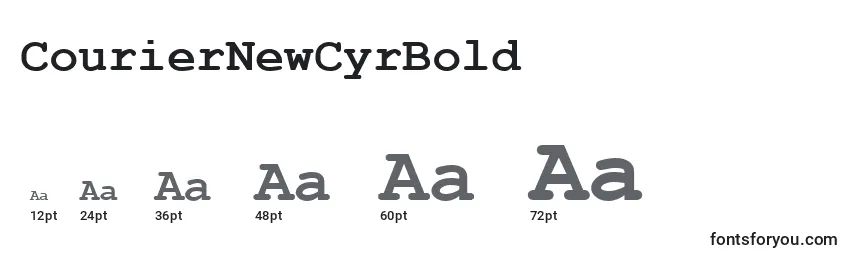 CourierNewCyrBold Font Sizes