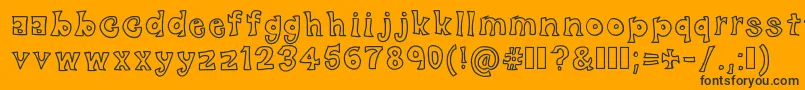 BlackFriday Font – Black Fonts on Orange Background