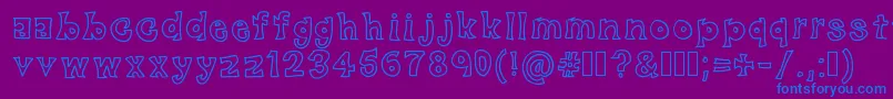 BlackFriday Font – Blue Fonts on Purple Background