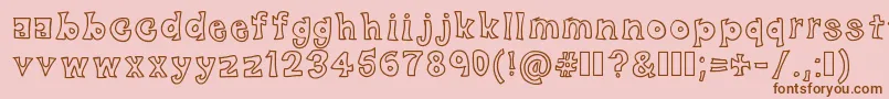 BlackFriday Font – Brown Fonts on Pink Background